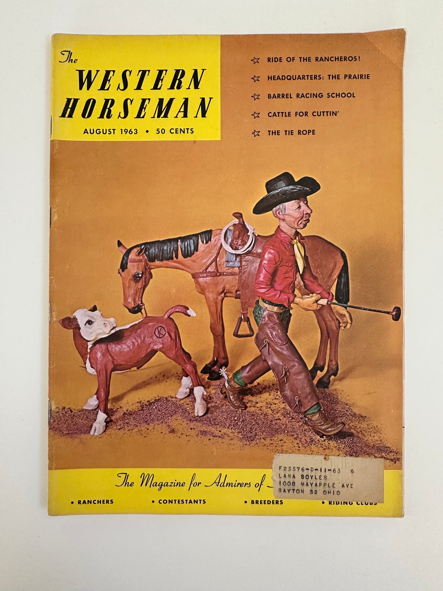 Vintage Western Horseman Magazine 1963