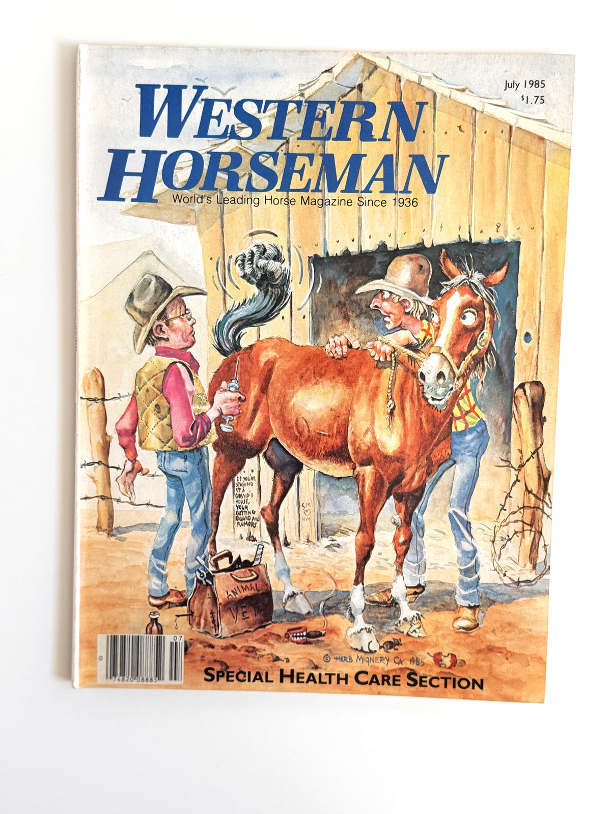Vintage Western Horseman Magazine 1985