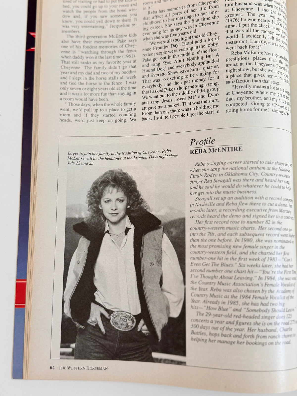 Vintage Western Horseman Magazine 1985