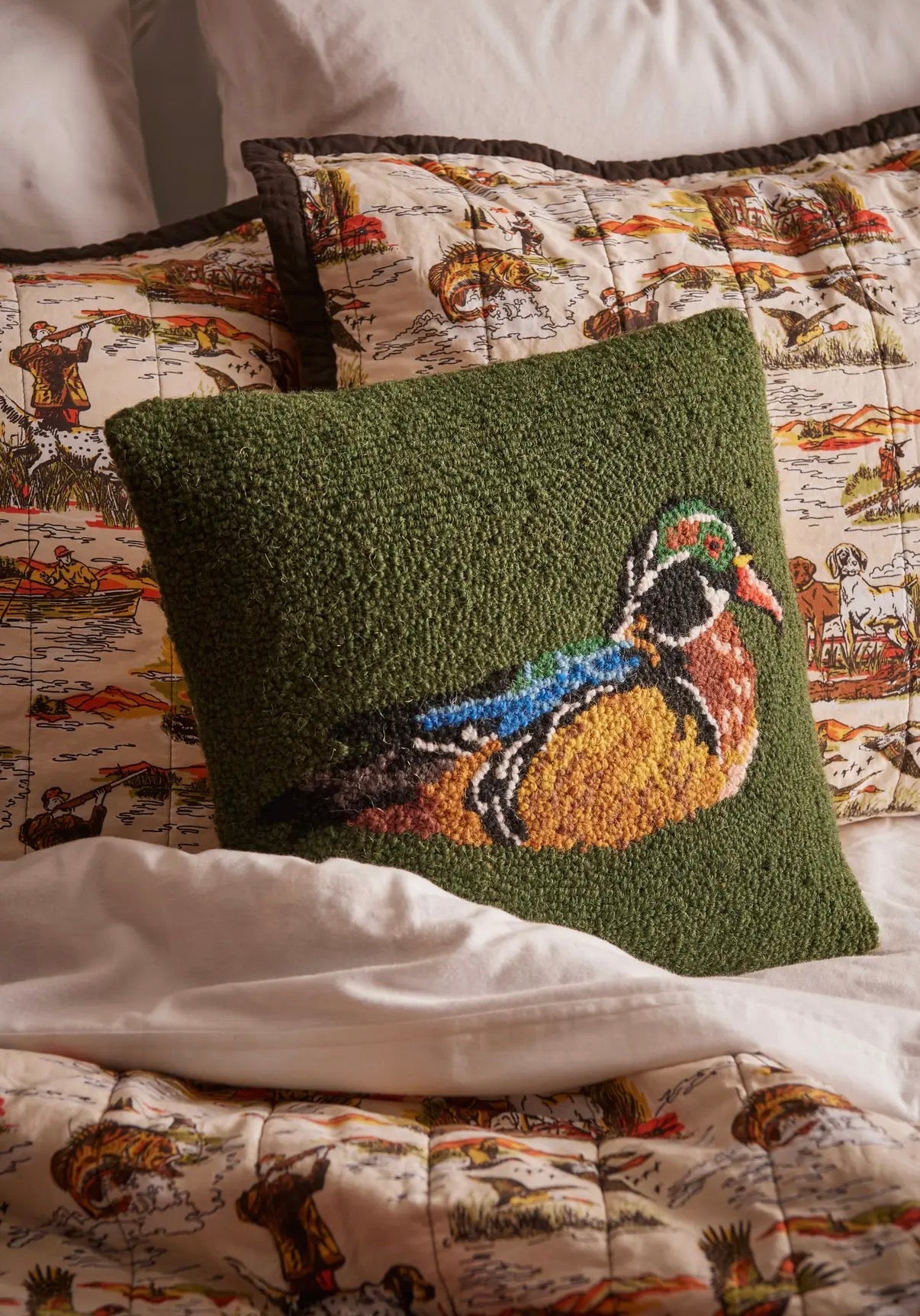 Wood Duck Hook Pillow