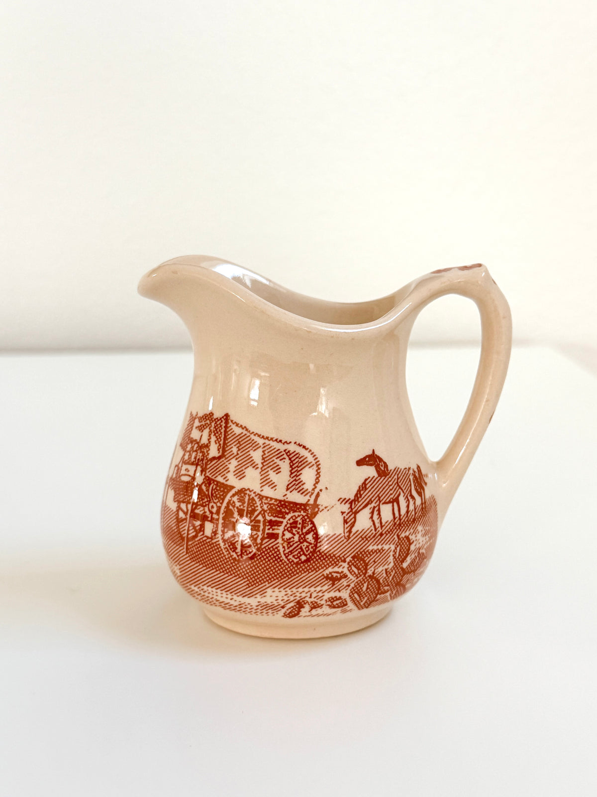 Vintage Wallace China Chuck Wagon Creamer