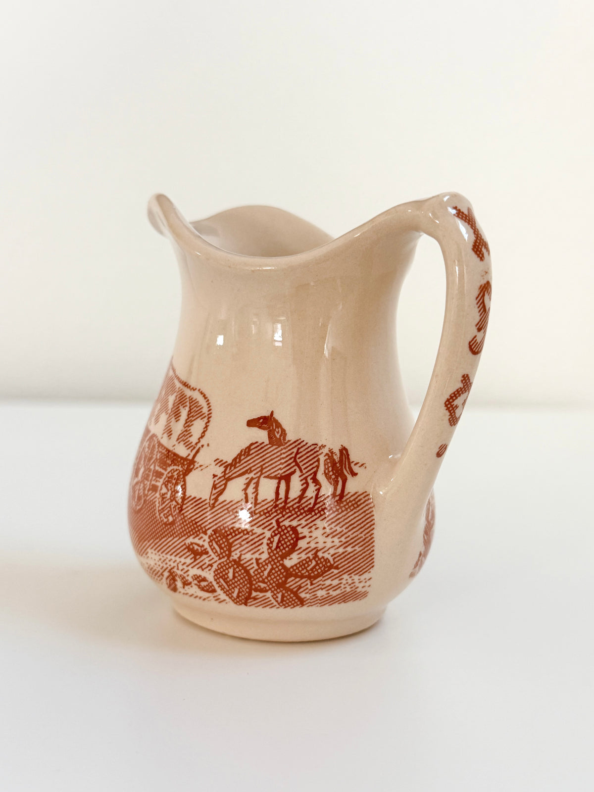 Vintage Wallace China Chuck Wagon Creamer