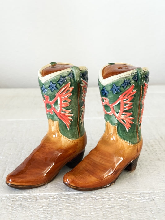 Cowboy Boot Salt & Pepper Shakers
