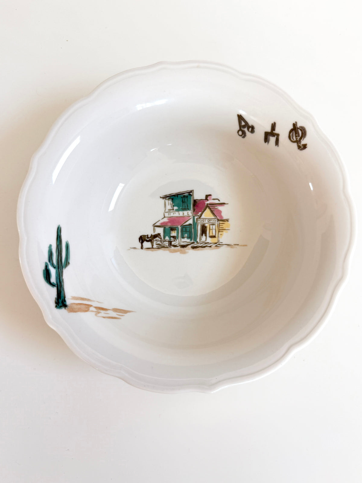 Vintage Syracuse China Sundown Western Serving Bowl – 1955