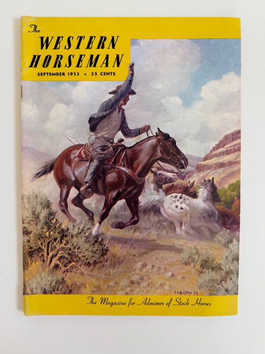 Vintage Western Horseman Magazine 1953