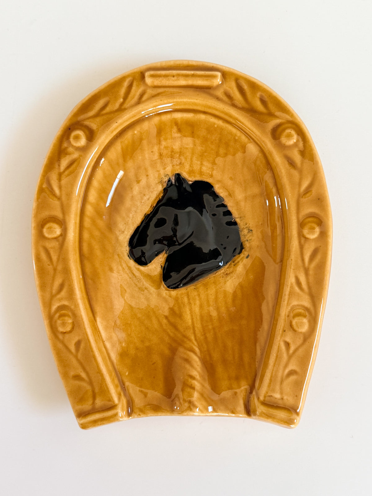 Vintage 1985 Horse Ashtray Trinket Dish