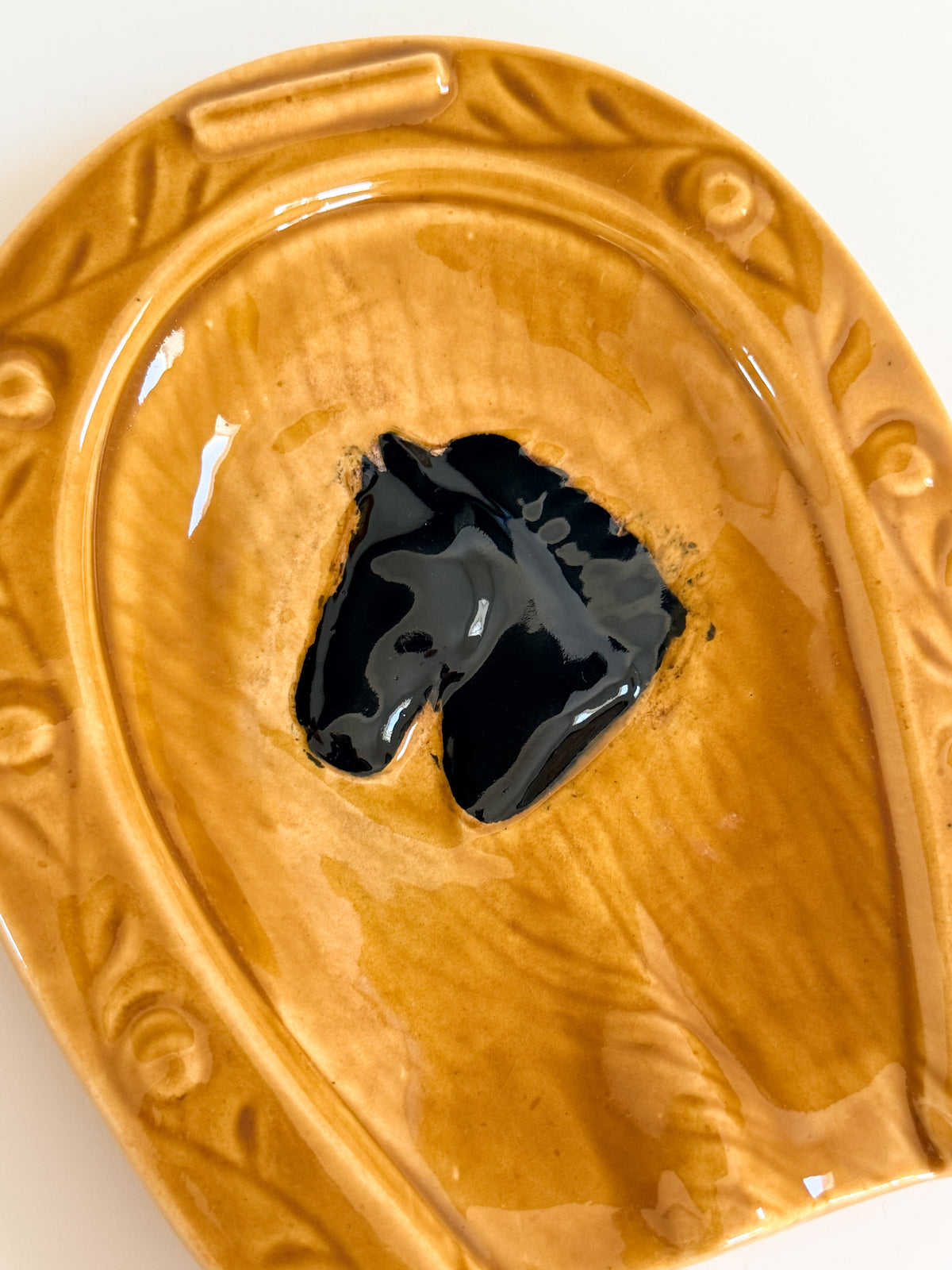 Vintage 1985 Horse Ashtray Trinket Dish