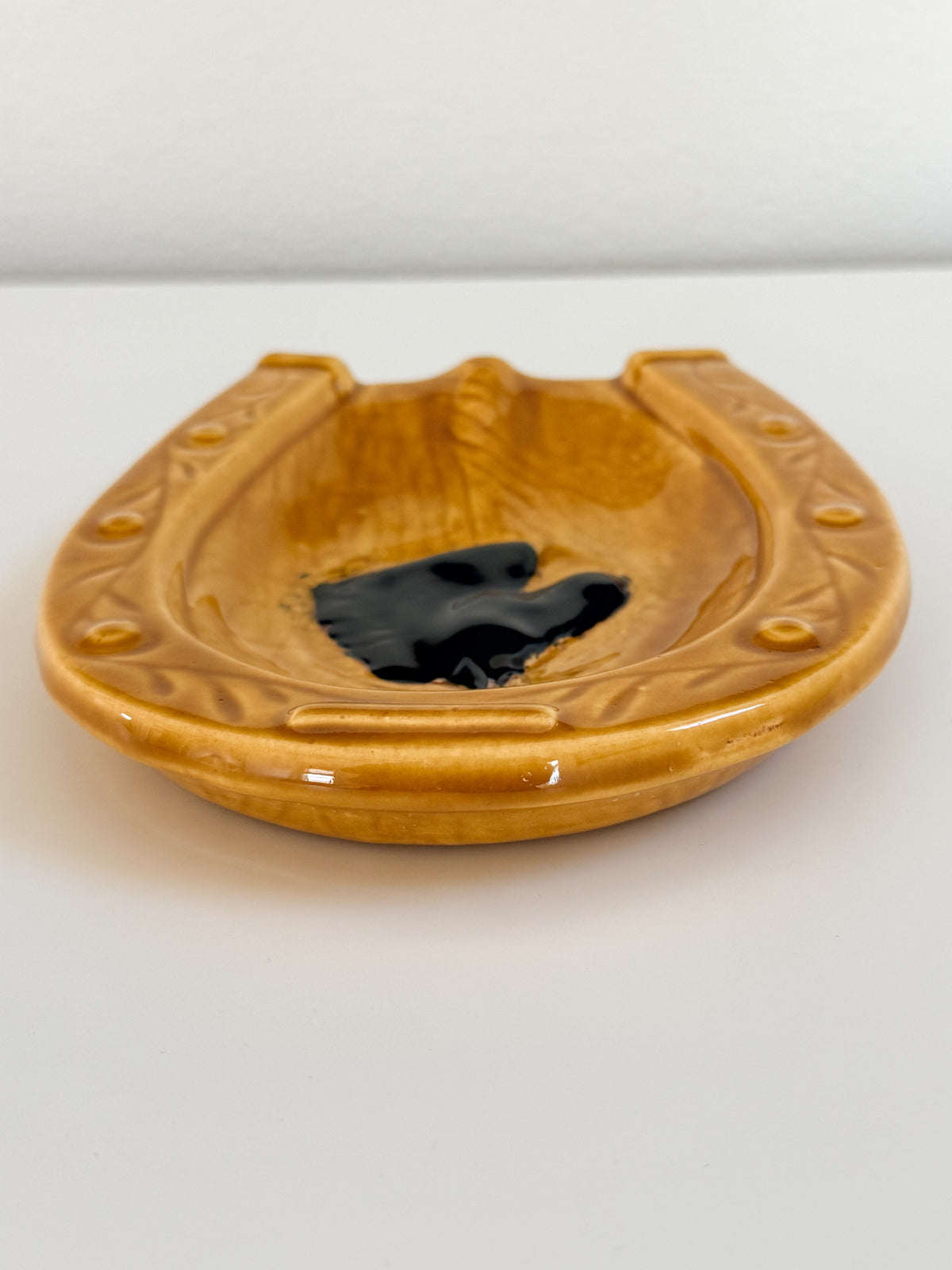 Vintage 1985 Horse Ashtray Trinket Dish