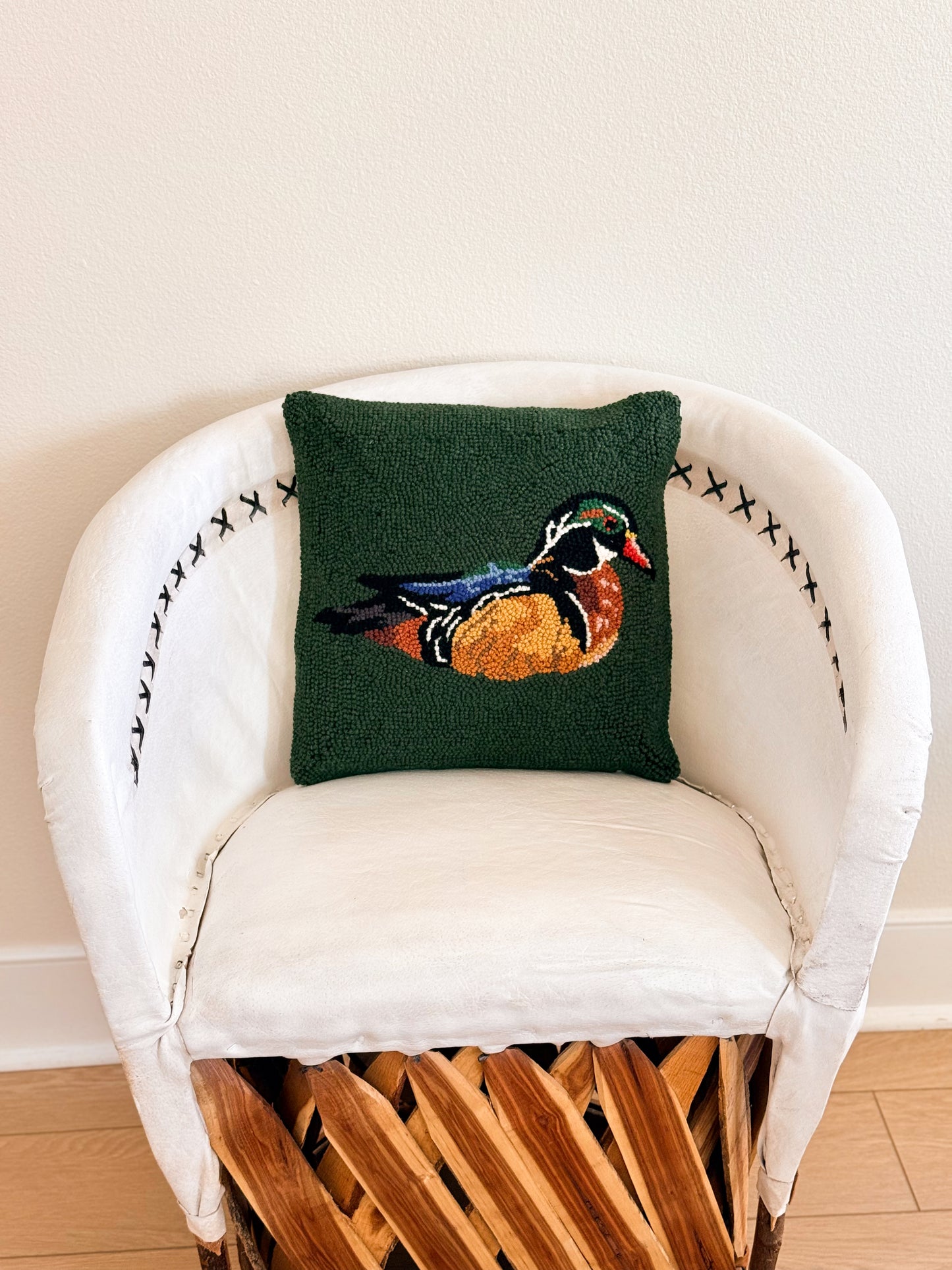 Wood Duck Hook Pillow
