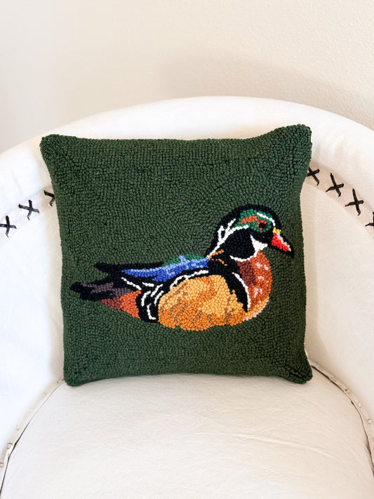 Wood Duck Hook Pillow
