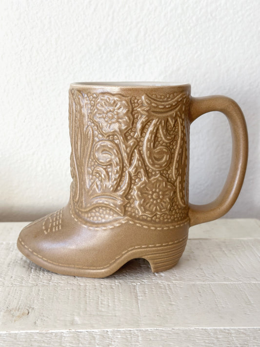 Vintage Cowboy Boot Mug