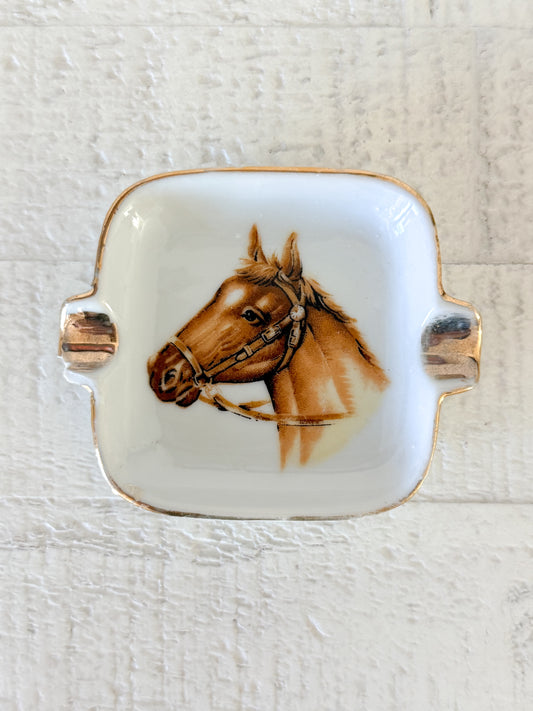 Vintage Horse Ring Dish (READ)