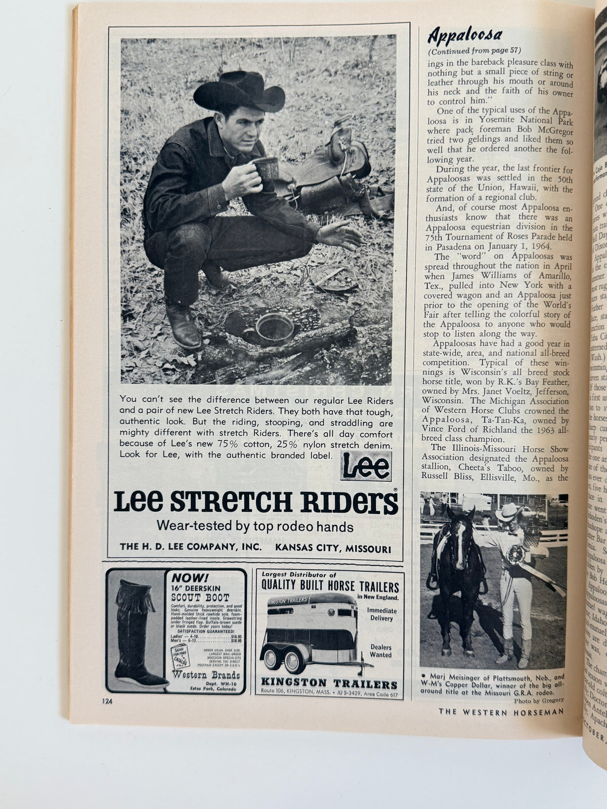 Vintage Western Horseman Magazine 1964