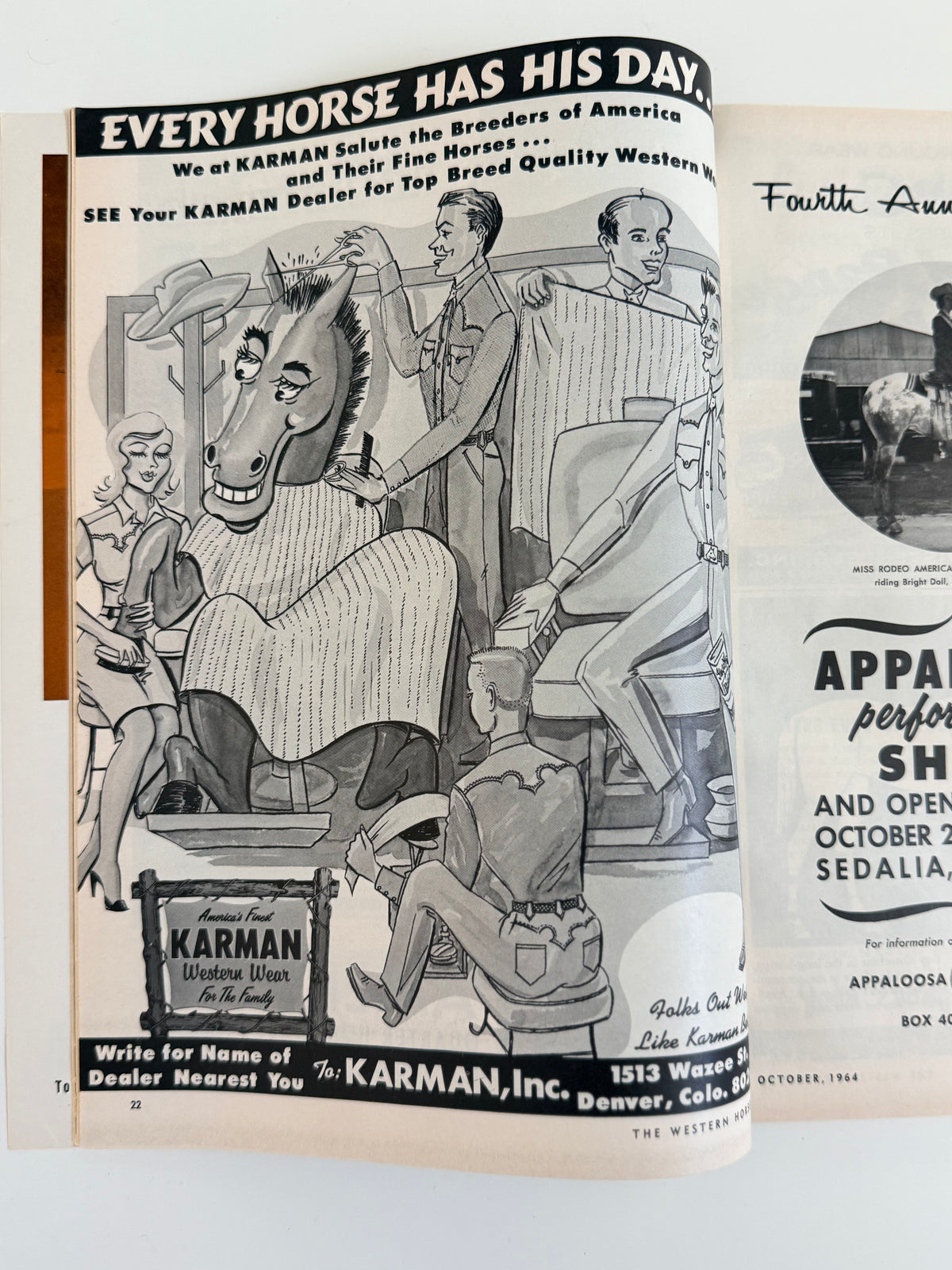 Vintage Western Horseman Magazine 1964