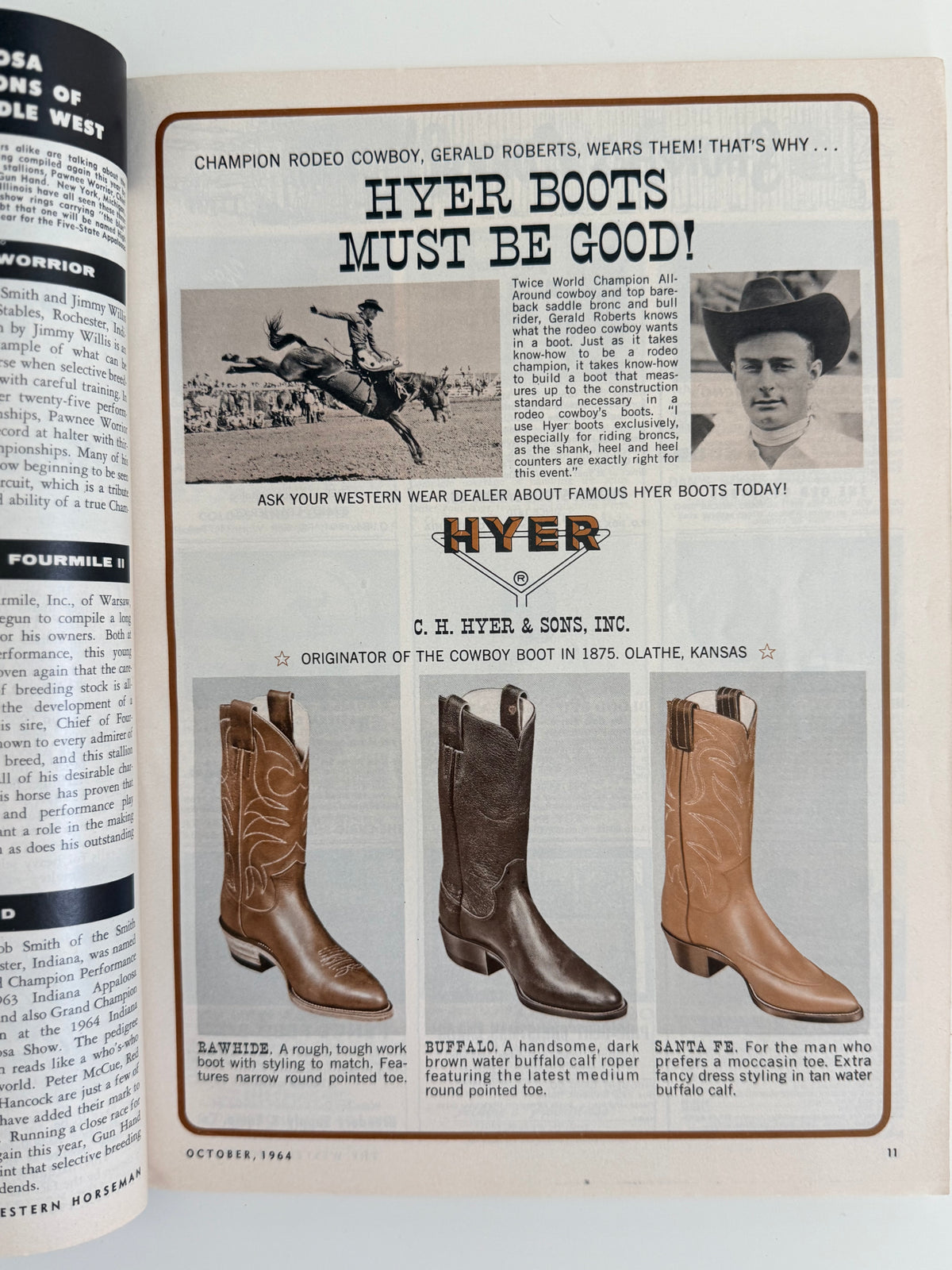 Vintage Western Horseman Magazine 1964