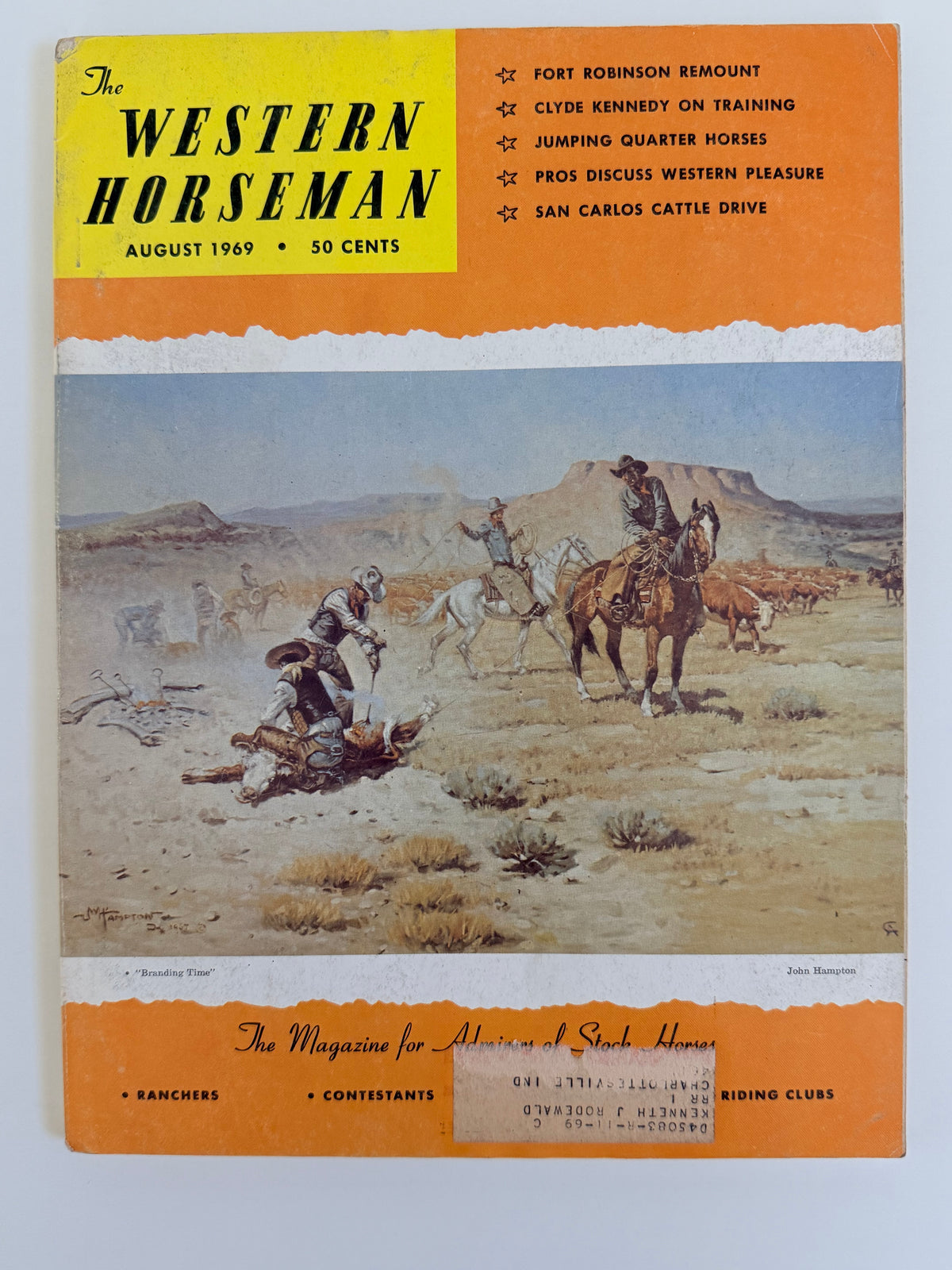 Vintage Western Horseman Magazine 1969