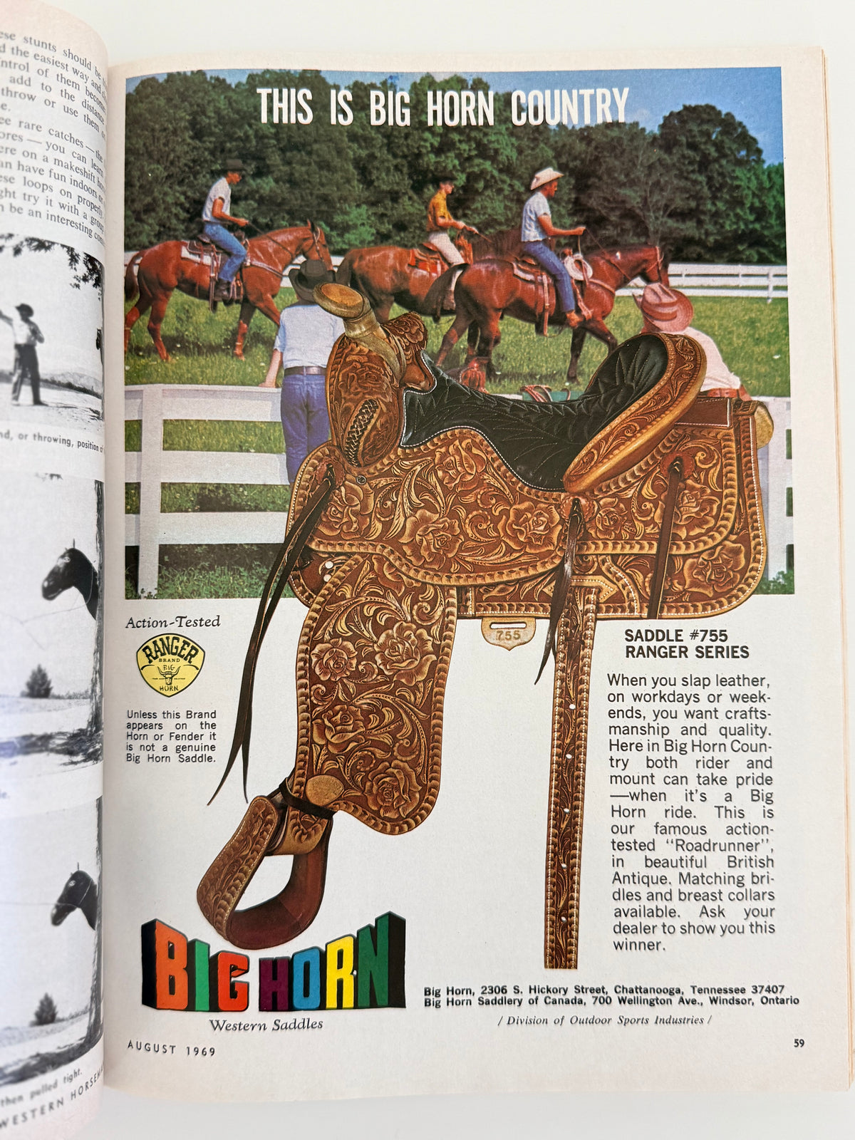 Vintage Western Horseman Magazine 1969