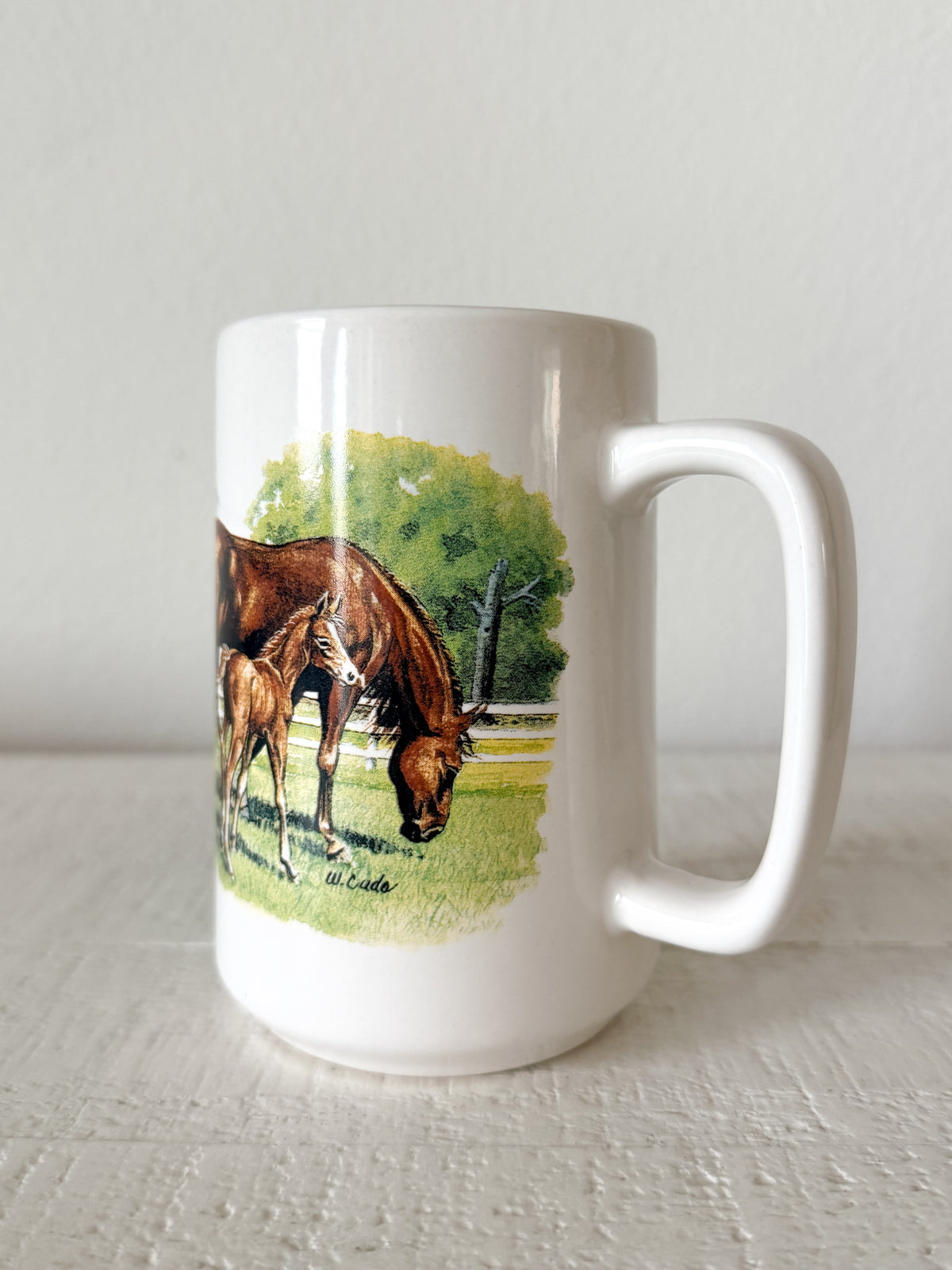 Vintage Horses in Pasture Mug