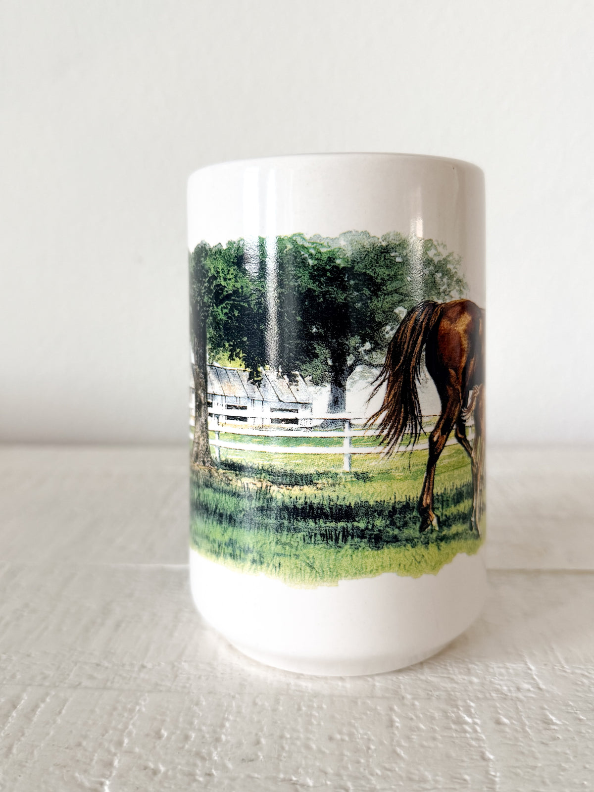 Vintage Horses in Pasture Mug