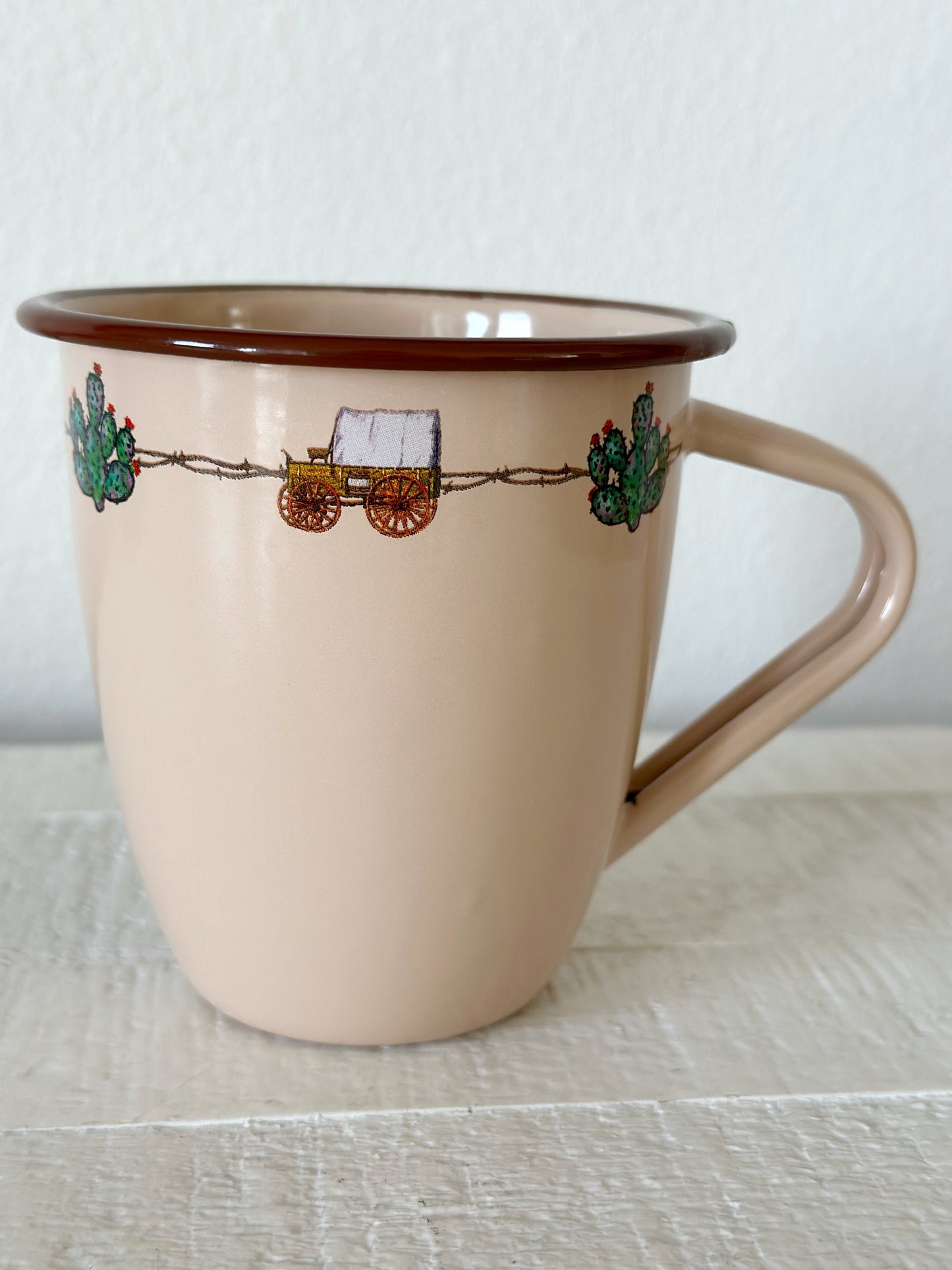 Vintage Enamelware Chuckwagon Mug