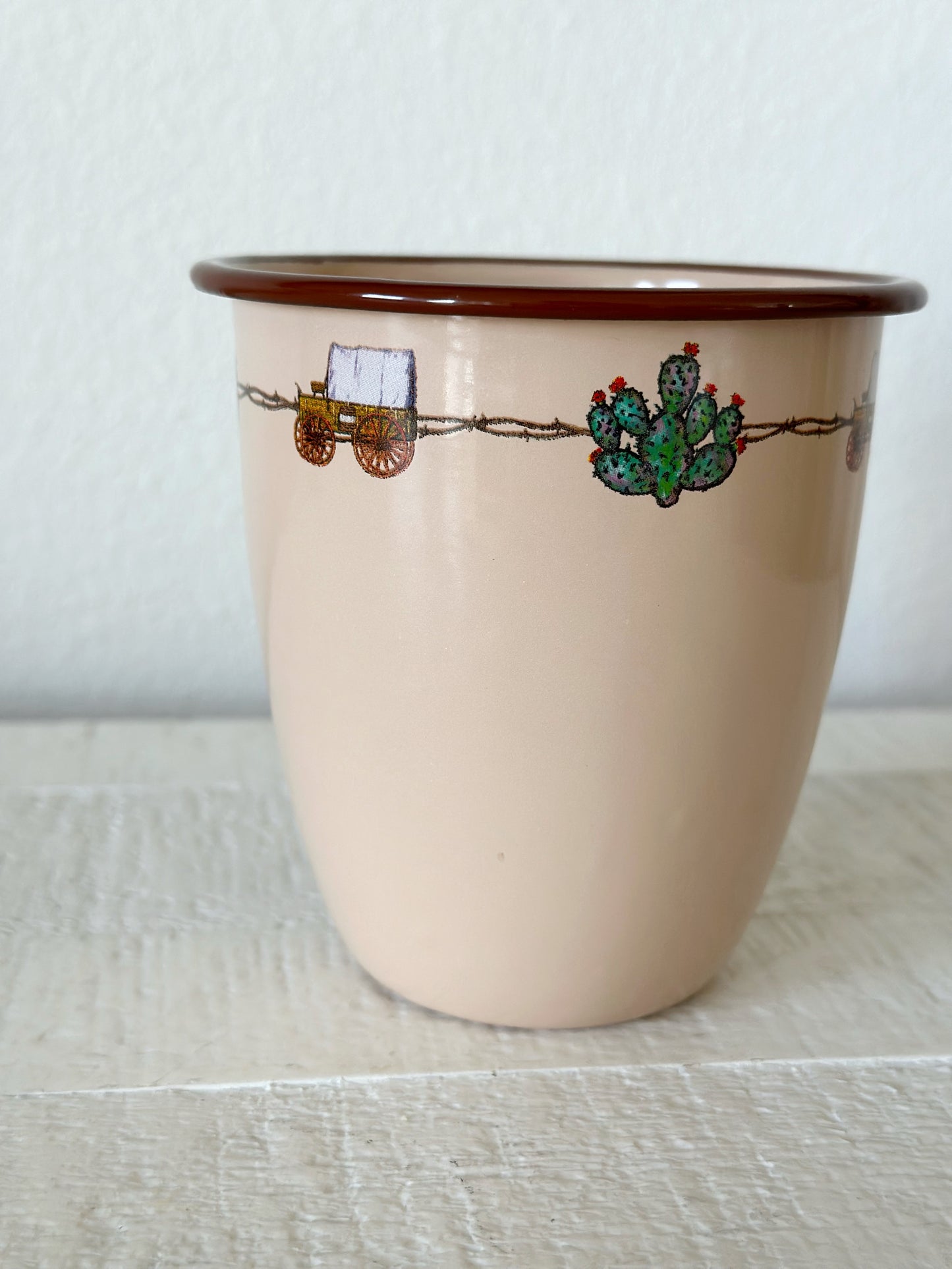 Vintage Enamelware Chuckwagon Mug