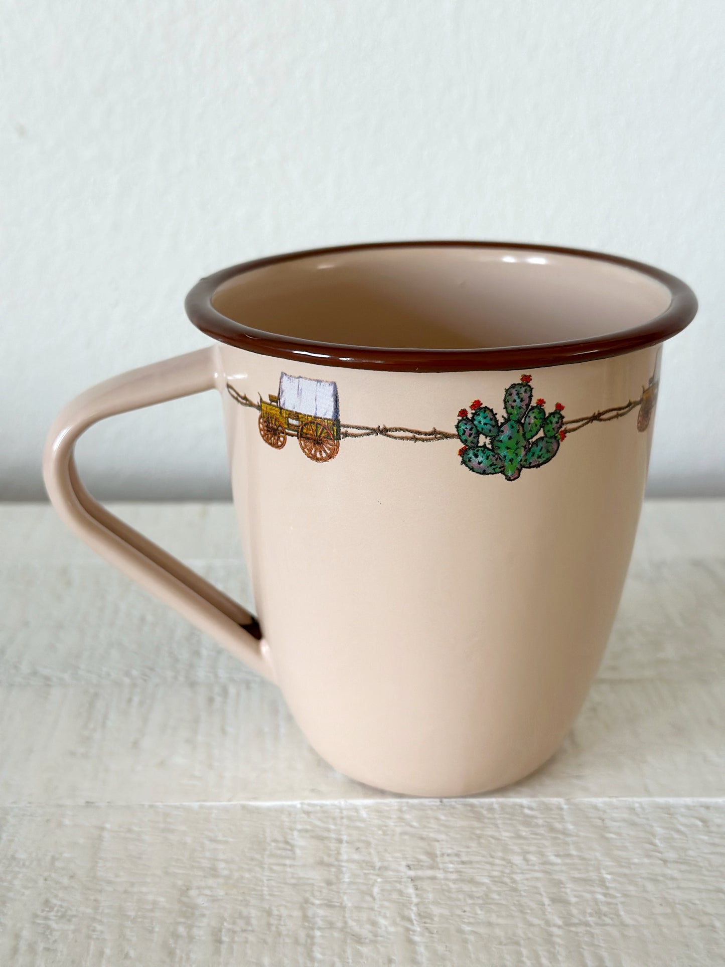 Vintage Enamelware Chuckwagon Mug