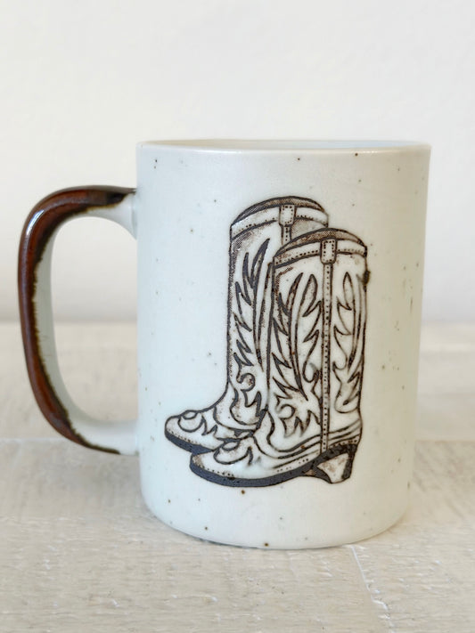 Vintage Boots and Horse Mug