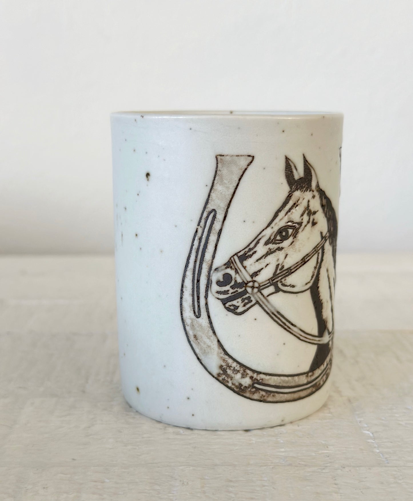 Vintage Boots and Horse Mug