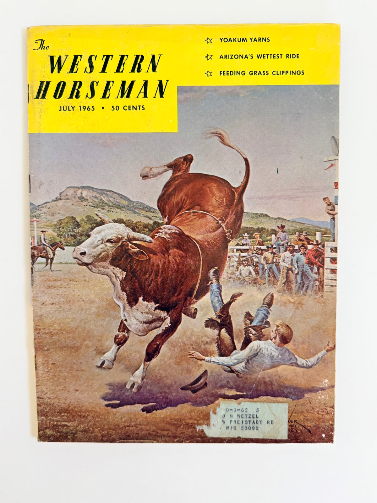 Vintage Western Horseman Magazine 1965