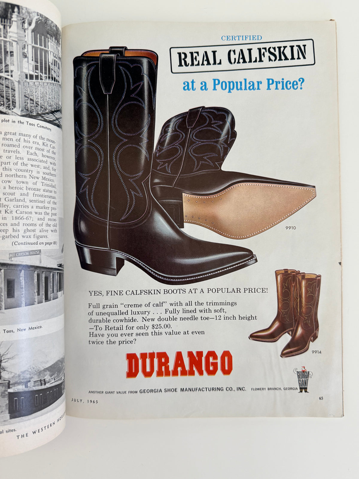 Vintage Western Horseman Magazine 1965