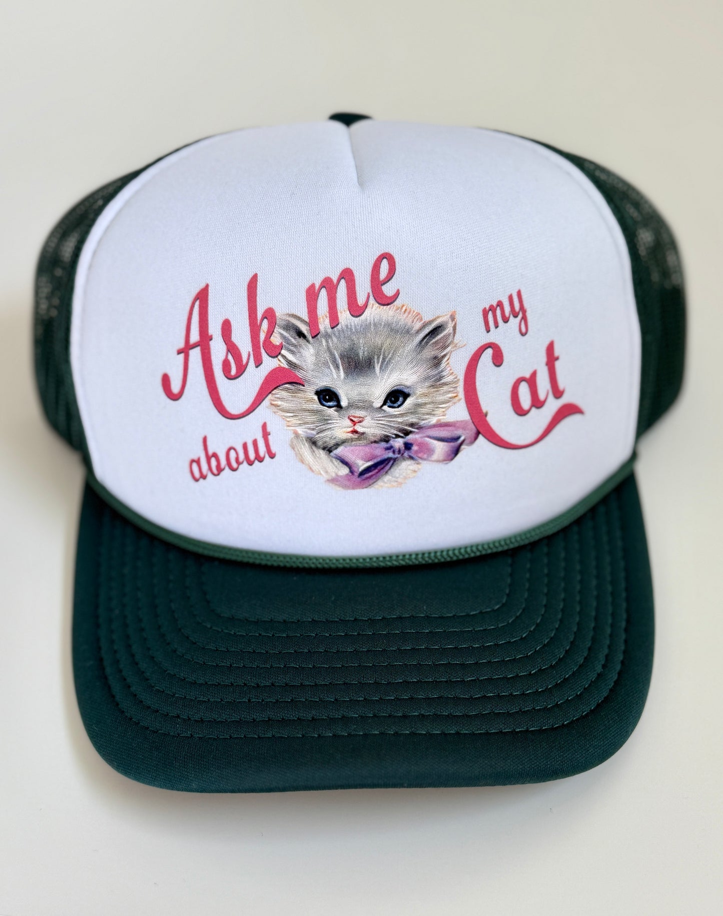 Ask Me About My Cat Trucker Hat