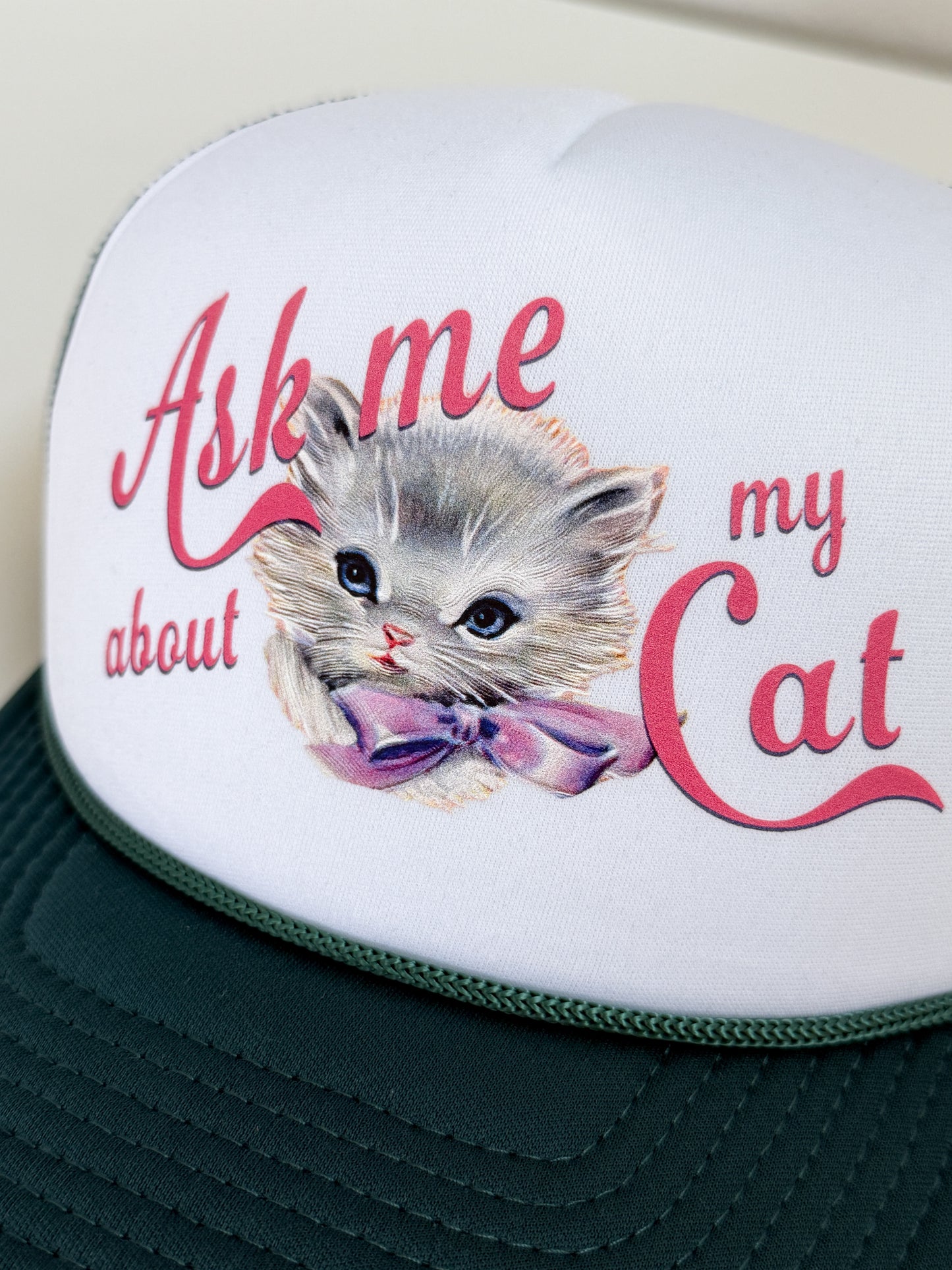 Ask Me About My Cat Trucker Hat