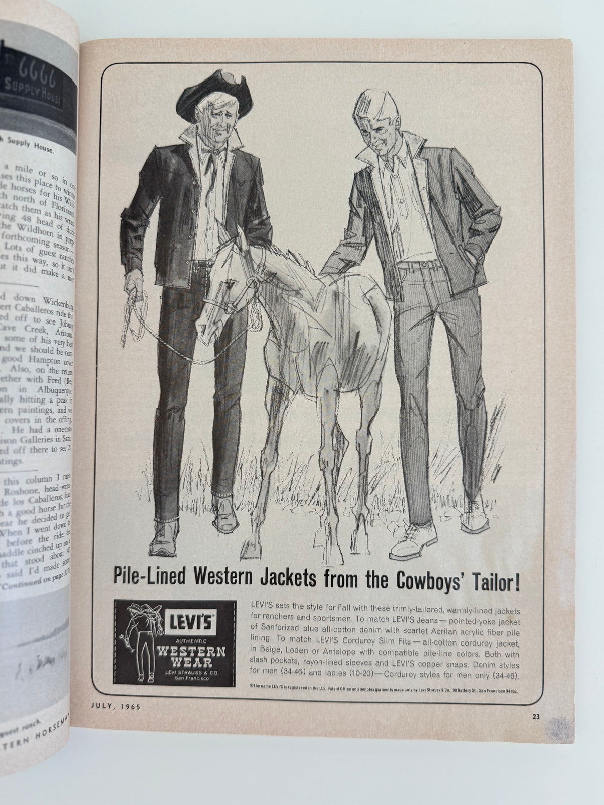 Vintage Western Horseman Magazine 1965