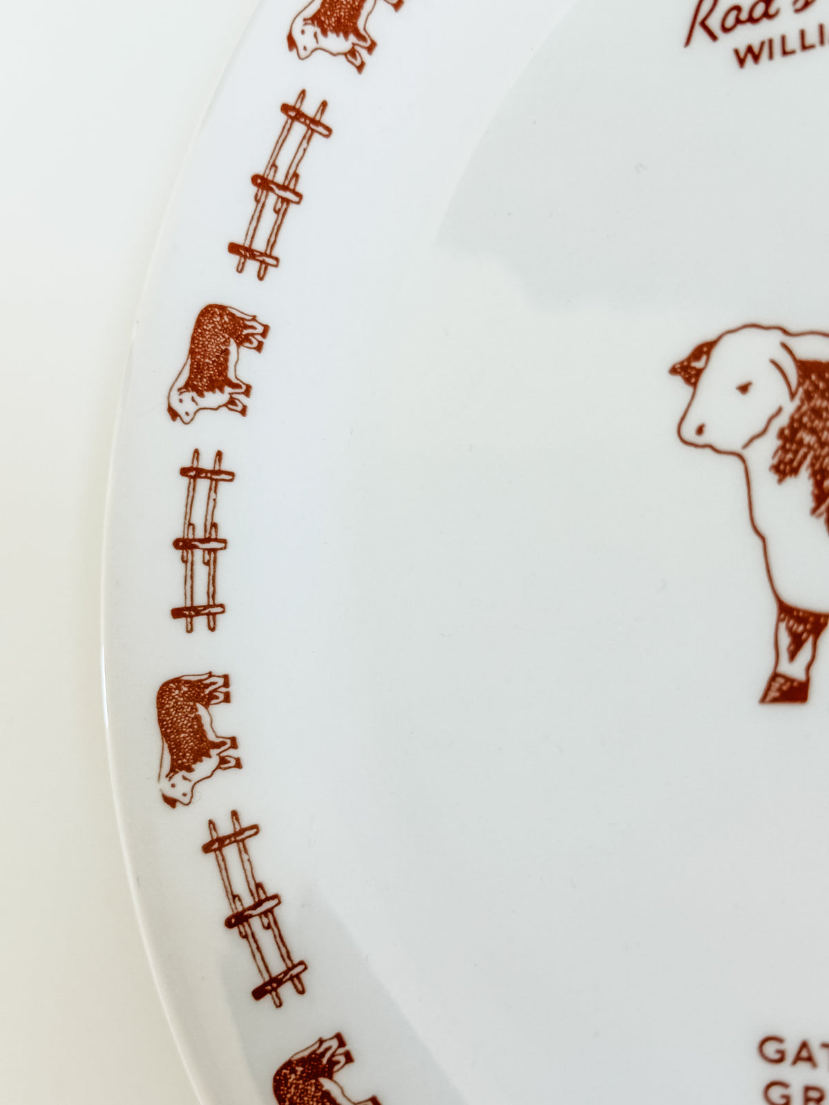 Vintage Rod’s Steak House Dinner Plate