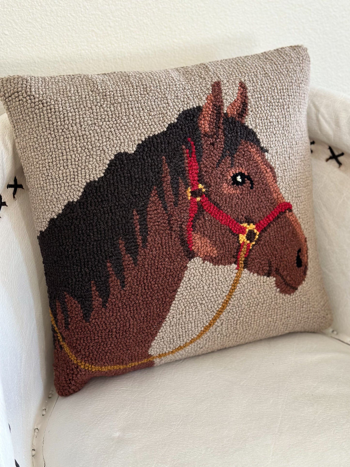 Horse Hook Pillow