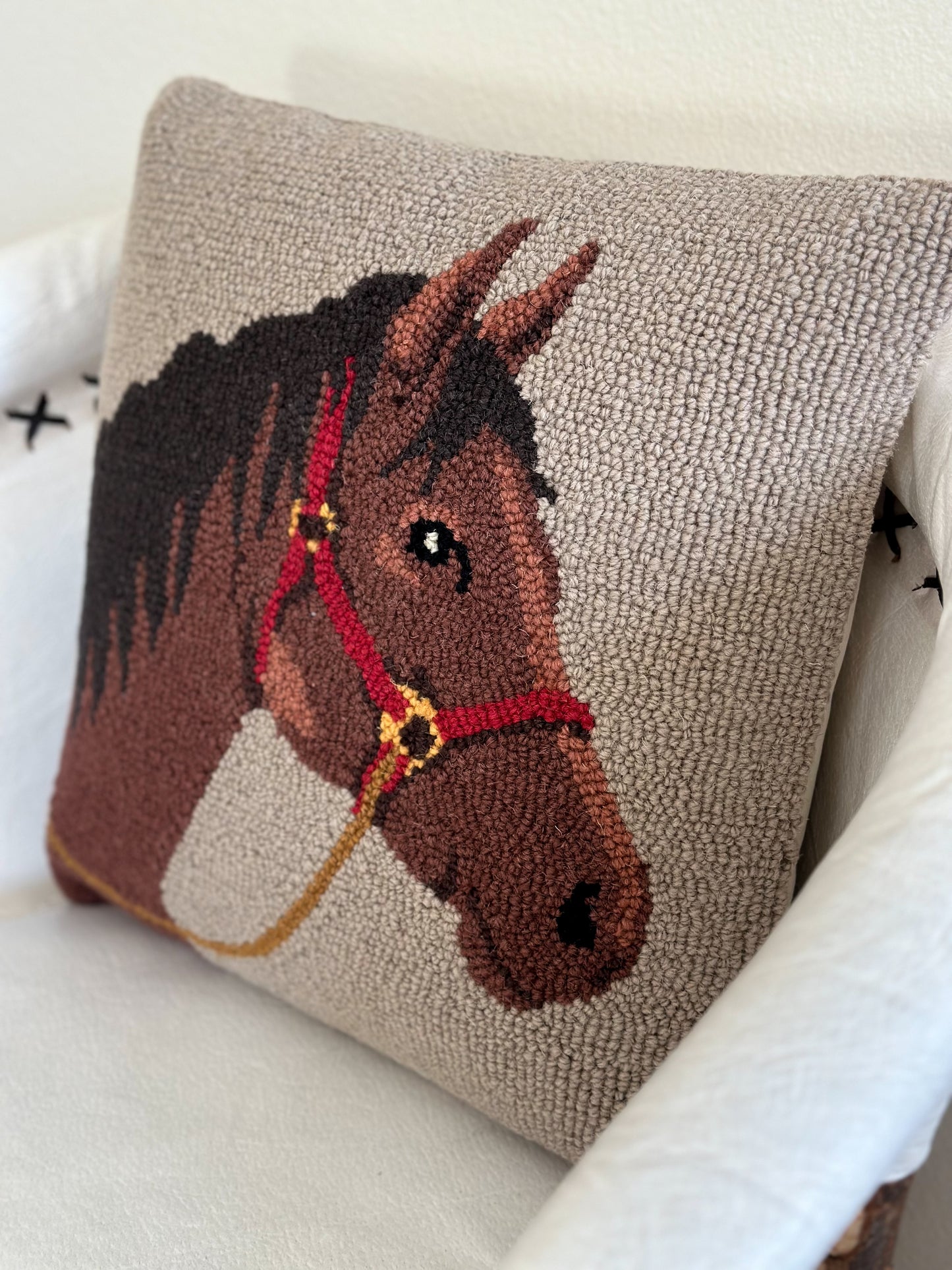 Horse Hook Pillow