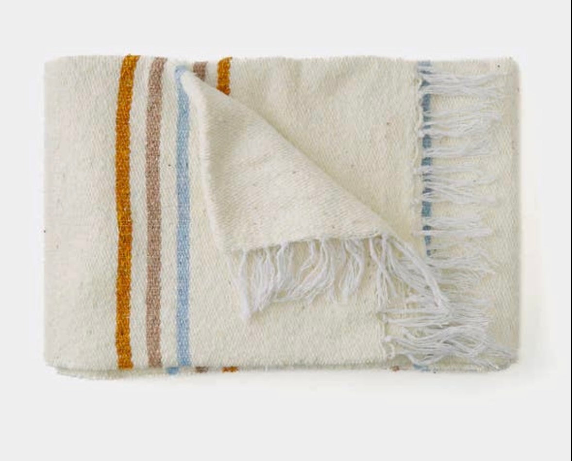 Sunrise Stripe Sustainable Throw Blanket ~SALE~