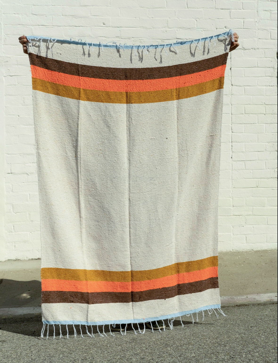 Sunset Stripe Sustainable Throw Blanket ~ SALE~